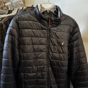 Nautica Men's Dark Puffer Jacket